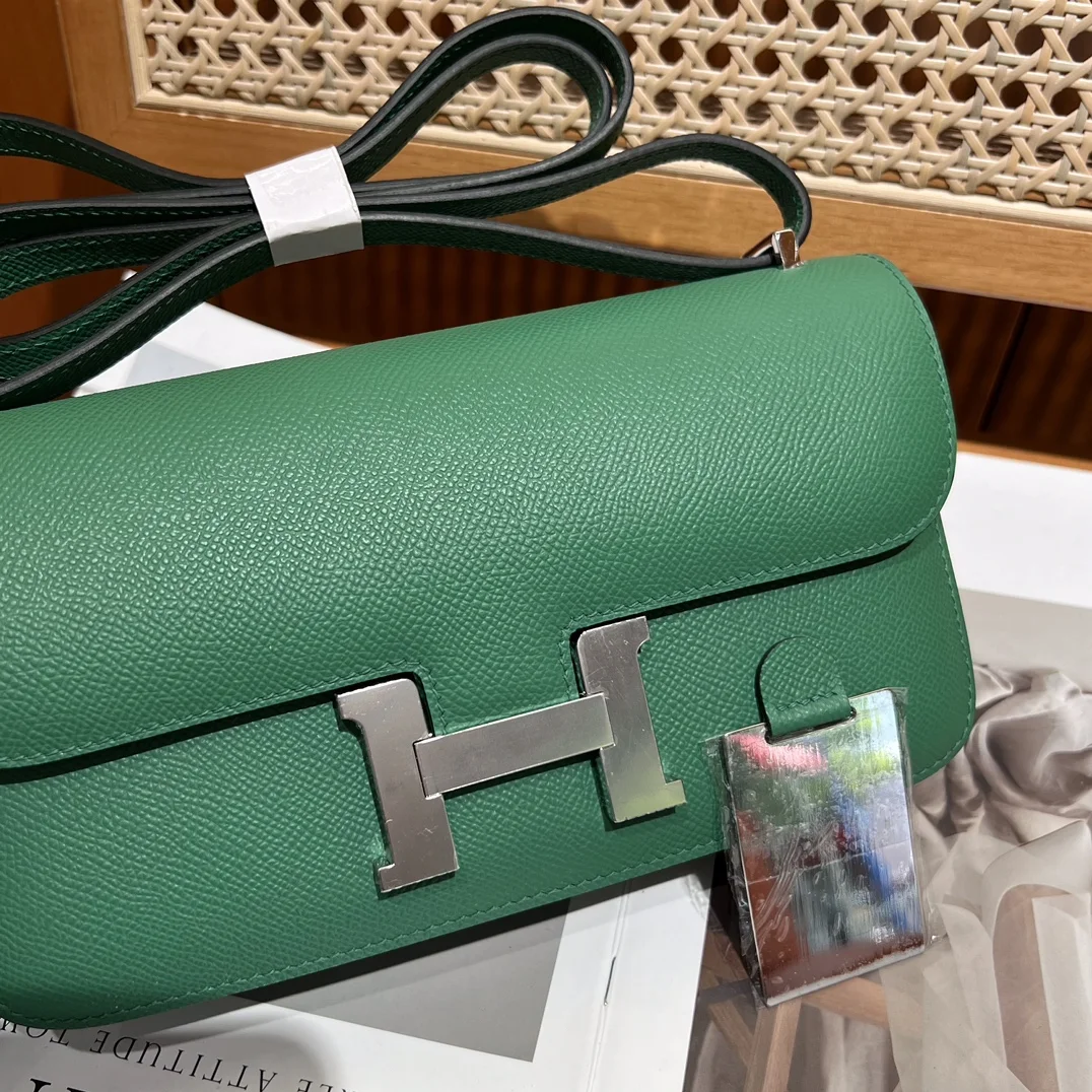 HERMES Shoulder Bags Velvet (Green-Gold) One Size A100202608090502 - Image 8