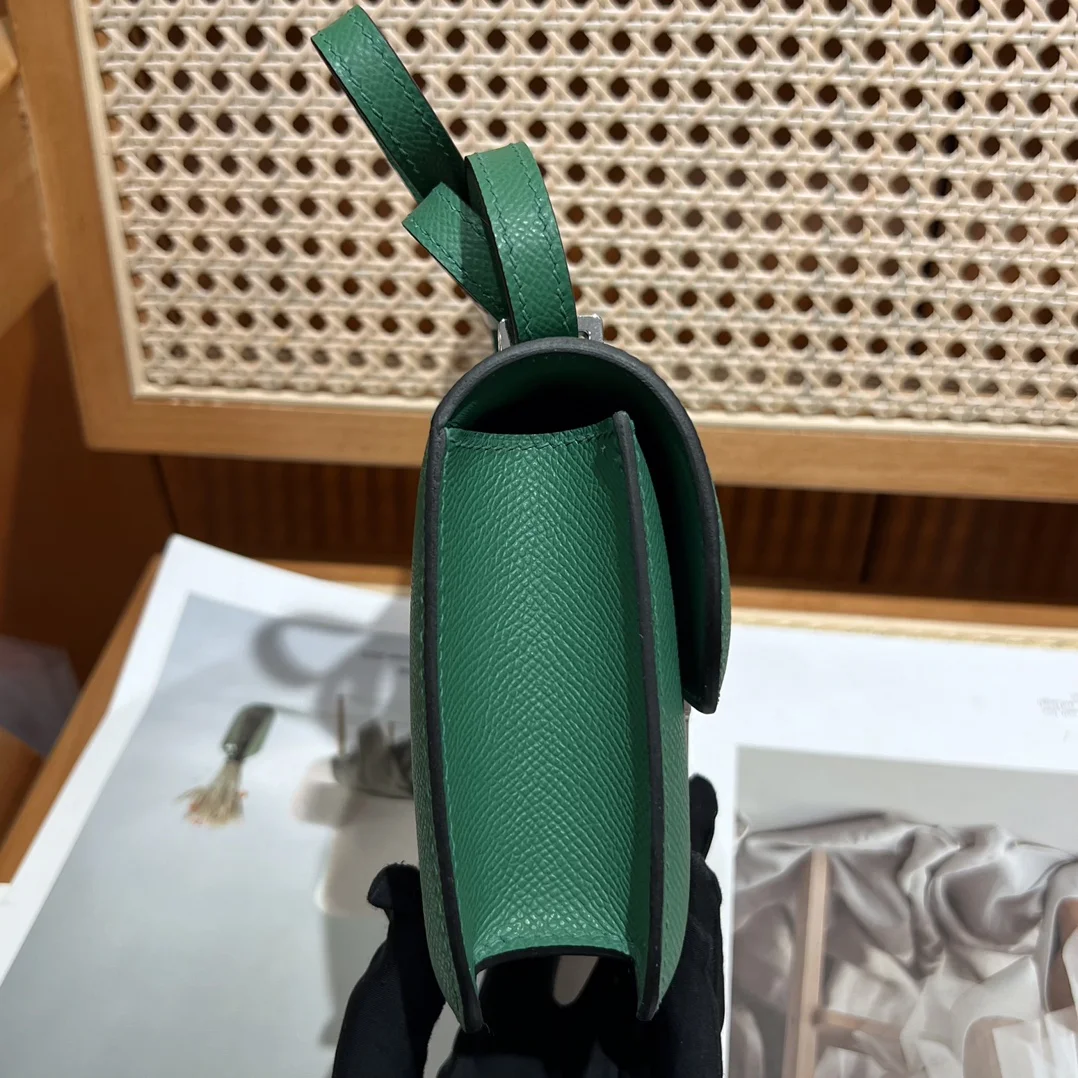 HERMES Shoulder Bags Velvet (Green-Gold) One Size A100202608090502 - Image 9