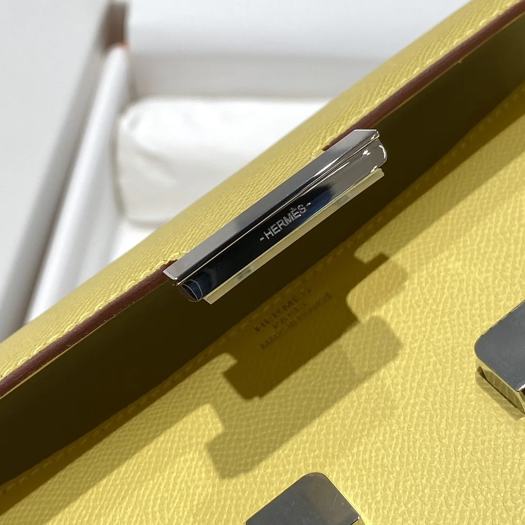 HERMES Shoulder Bags (Yellow-Silver) 24X12X4CM A100202608090540 - Image 5