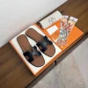 HERMES Slides Calf Leather EU35-40 B00202608031776