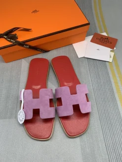 HERMES Slides Calf Leather EU35-40 B00202608031782