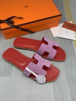Alternative view of HERMES Slides Calf Leather EU35-40 B00202608031782