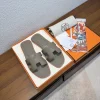 HERMES Slides Calf Leather EU35-40 B00202608031791