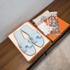 HERMES Slides Calfskin Leather EU35-40 B00202608031797
