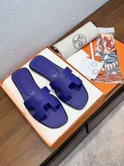HERMES Slides Calfskin Leather EU35-40 B00202608031800
