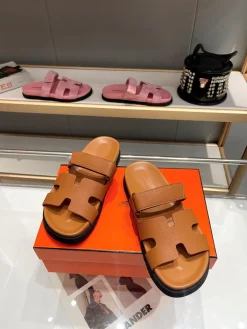 HERMES Slides Microfiber EU35-45 A60202608030934