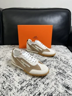 HERMES Sneakers Calf Leather EU38-45 C40202608030270