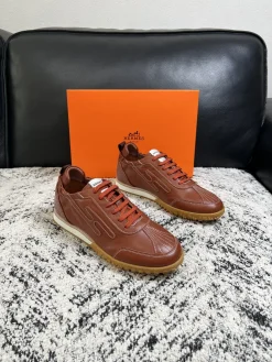 HERMES Sneakers Calf Leather EU39-44 C40202608030265