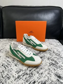 HERMES Sneakers Calfskin Leather EU39-44 C40202608030268