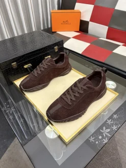 Alternative view of HERMES Sneakers Knit Leather Rubber EU38-44 B19202608032007