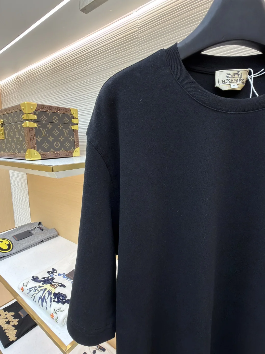 HERMES T-shirts Combed Cotton S-XL A20202608060317 - Image 4
