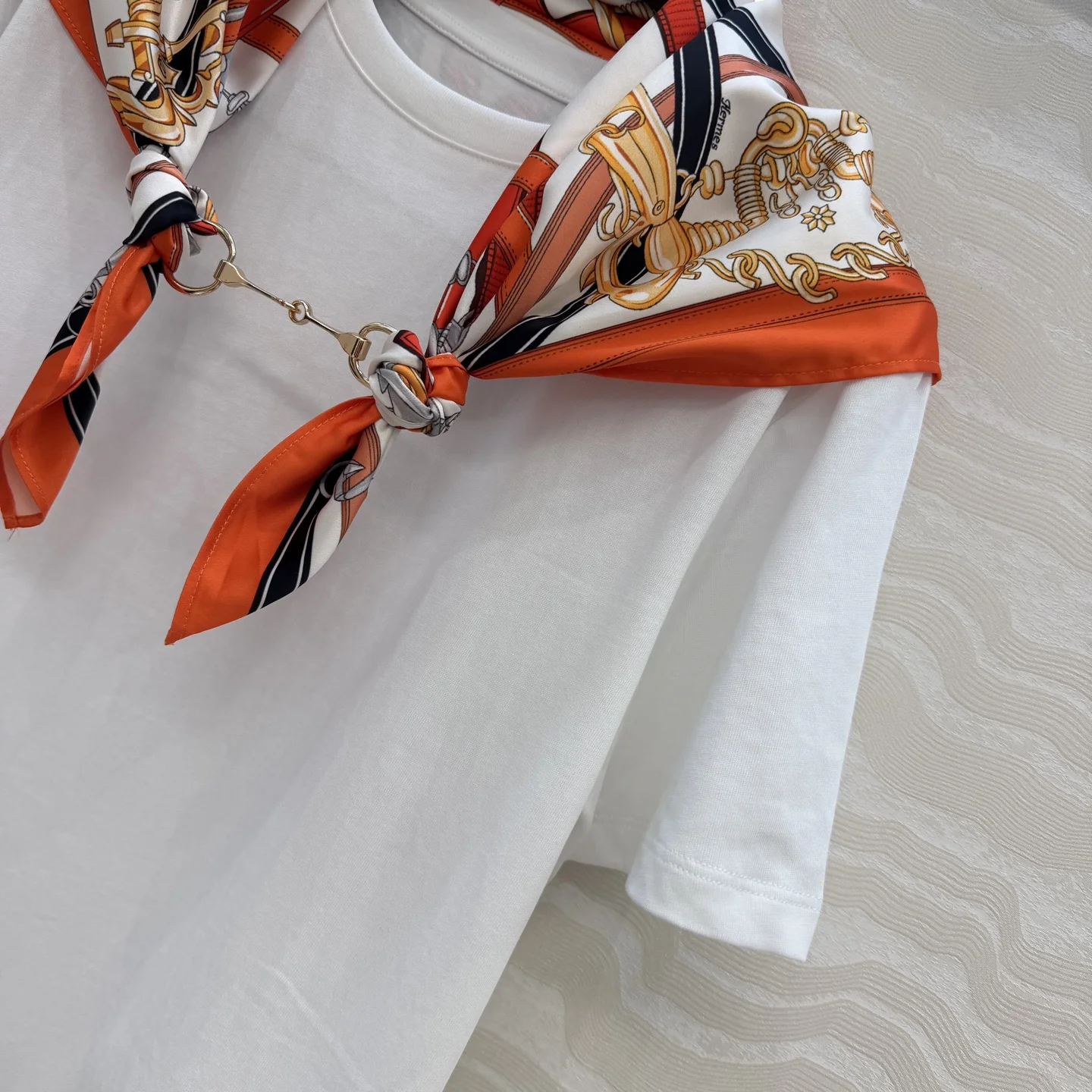 HERMES T-shirts Cotton S-L B20202608040359 - Image 3