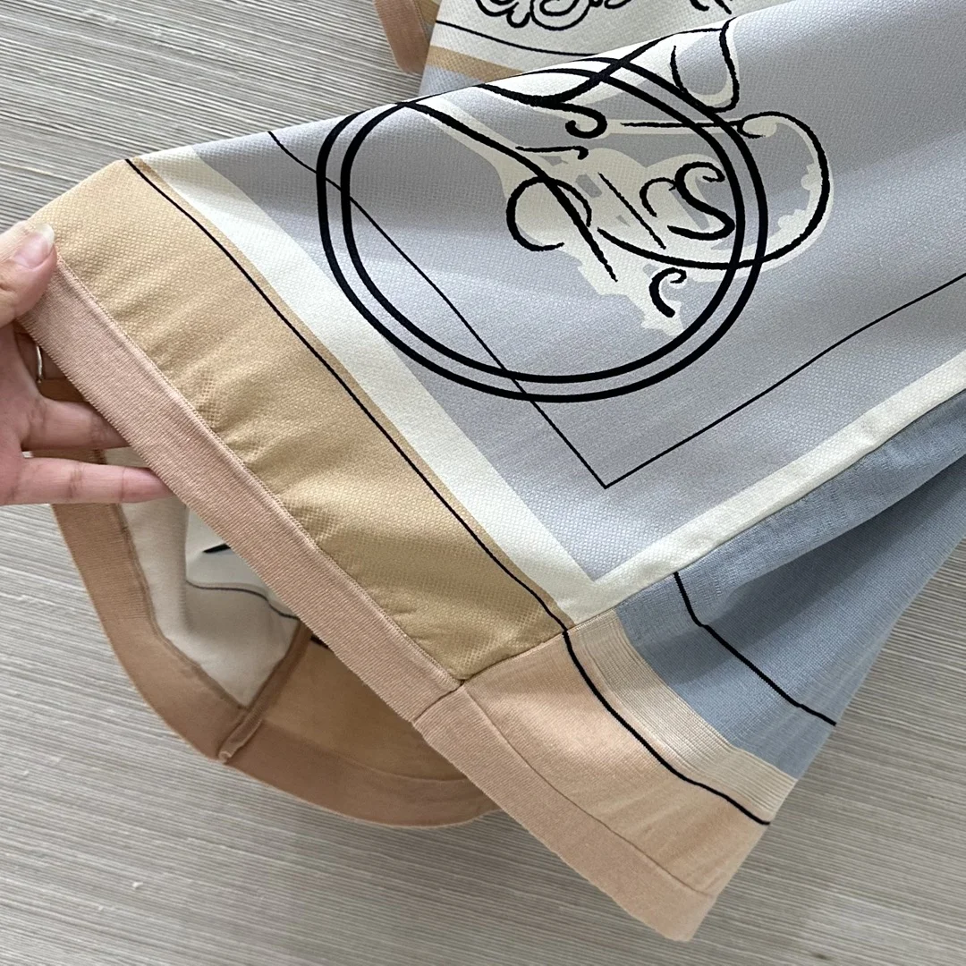 HERMES T-shirts Silk Wool S-L C55202608041119 - Image 7