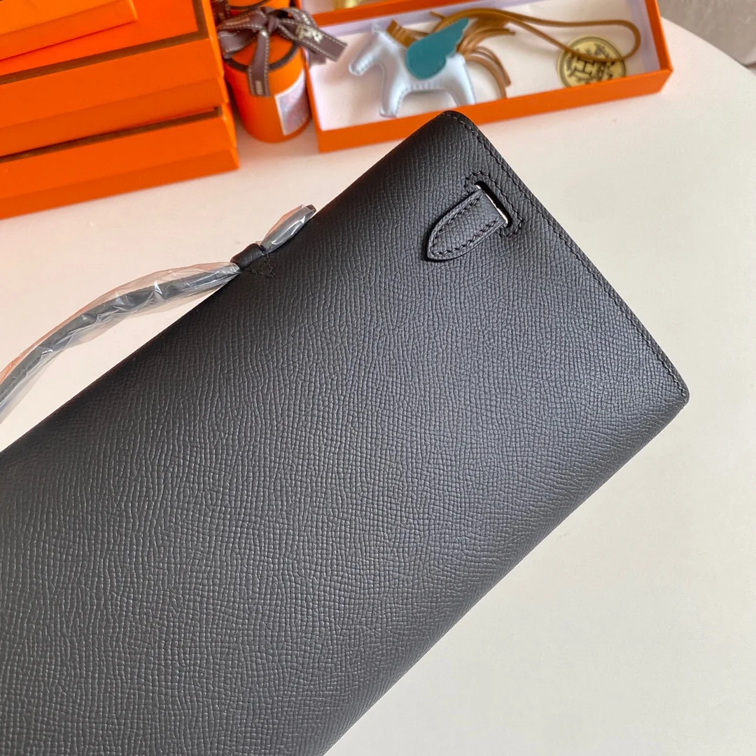 HERMES Top Handle Bags Epsom Leather (Black-Gold) 31CM H00202608091096 - Image 4