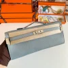 HERMES Top Handle Bags Epsom Leather (Blue-Beige) 31CM H00202608091087