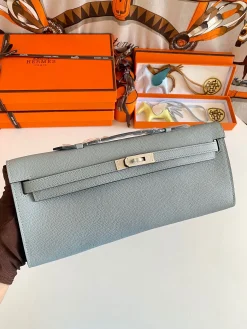 Alternative view of HERMES Top Handle Bags Epsom Leather (Blue-Beige) 31CM H00202608091087