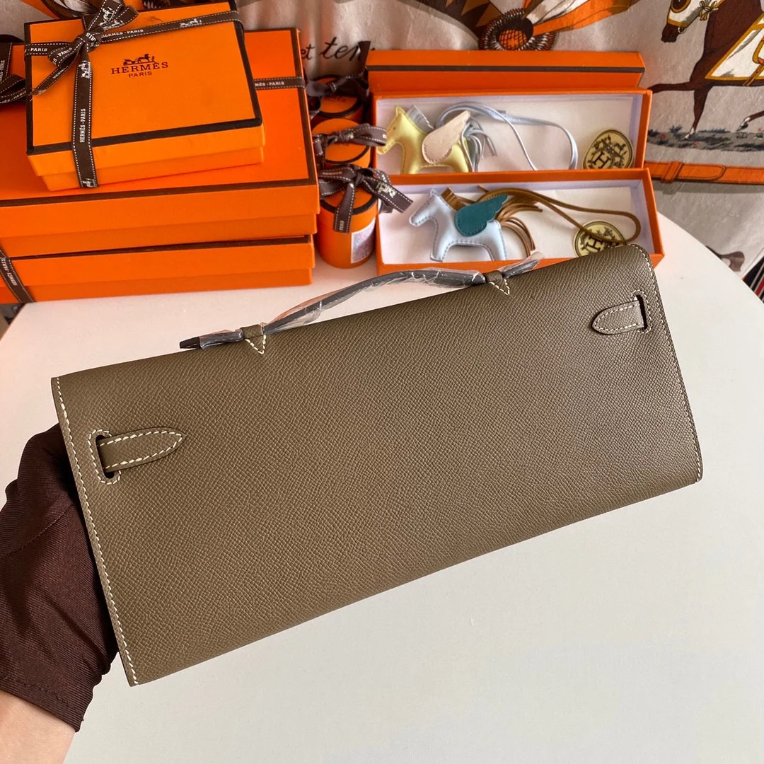 HERMES Top Handle Bags Epsom Leather (Brown-Gold) 31CM H00202608091094 - Image 3