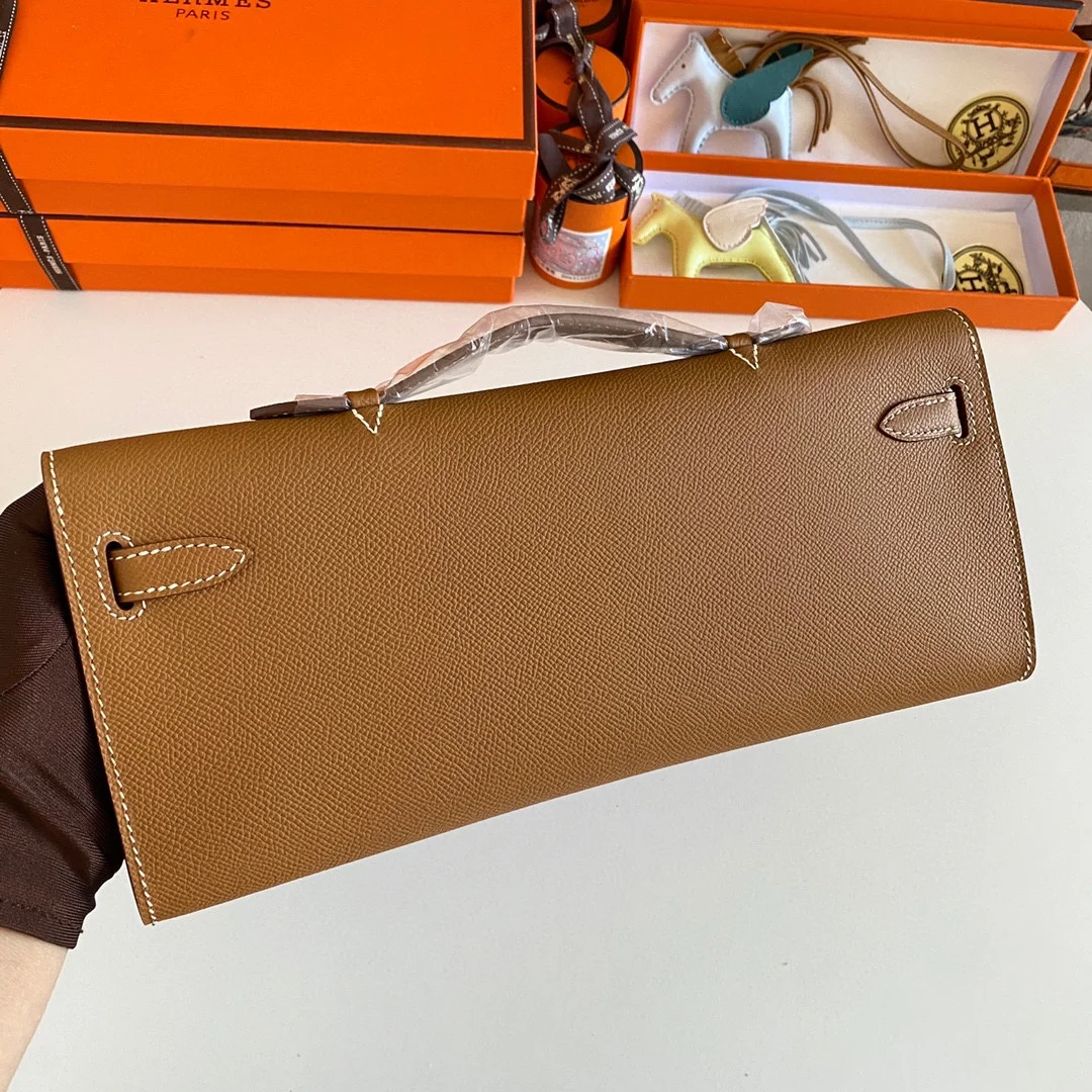 HERMES Top Handle Bags Epsom Leather (Brown-Gold) 31CM H00202608091095 - Image 3