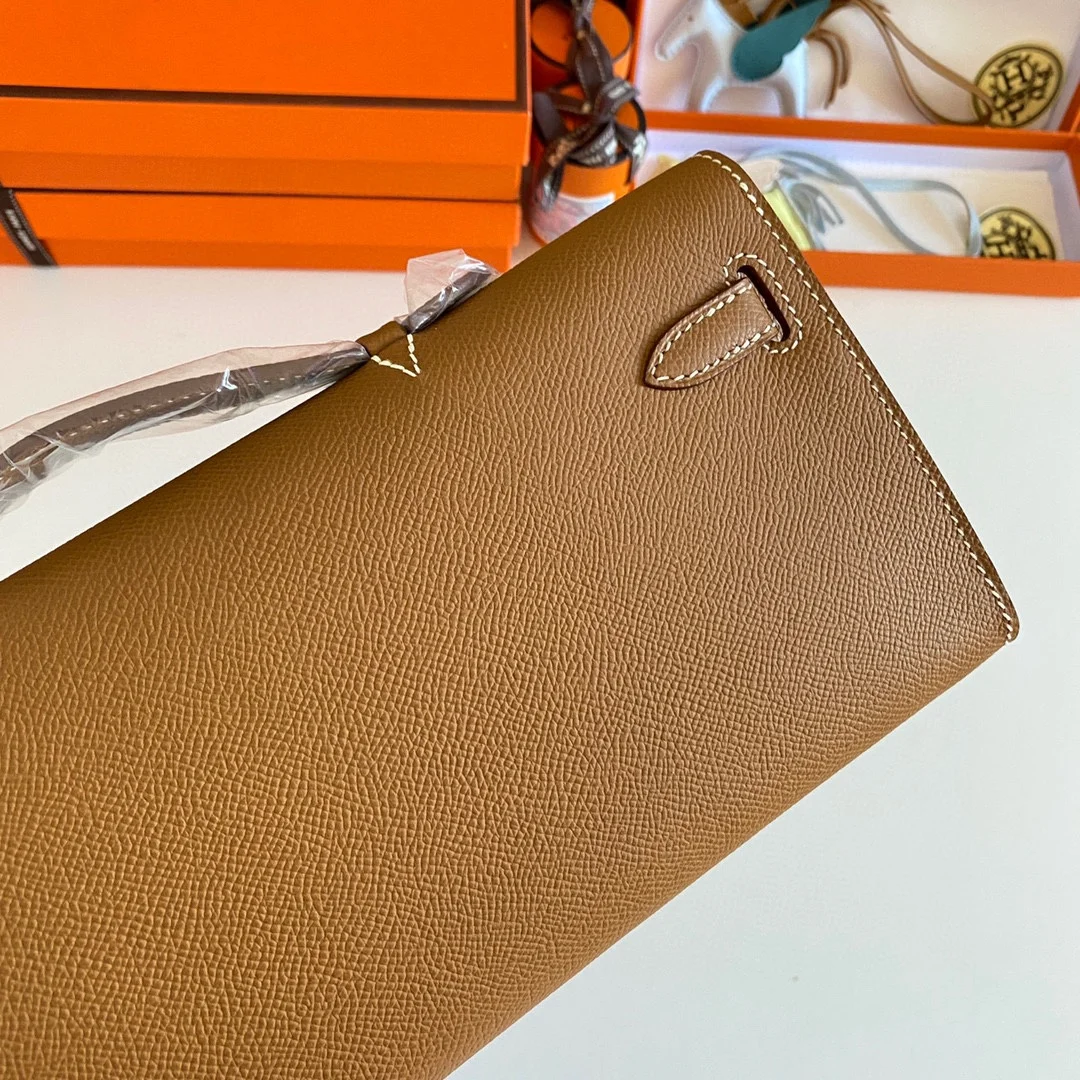 HERMES Top Handle Bags Epsom Leather (Brown-Gold) 31CM H00202608091095 - Image 4