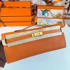 HERMES Top Handle Bags Epsom Leather (Orange-Gold) 31CM H00202608091089