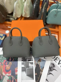 HERMES Top Handle Bags Evercolor Leather (Gray) One Size A050202608090090