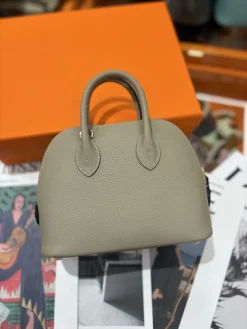 Alternative view of HERMES Top Handle Bags Leather (Beige) One Size A050202608090089