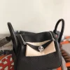 HERMES Top Handle Bags TC Leather (Black) 19CM H50202608090348