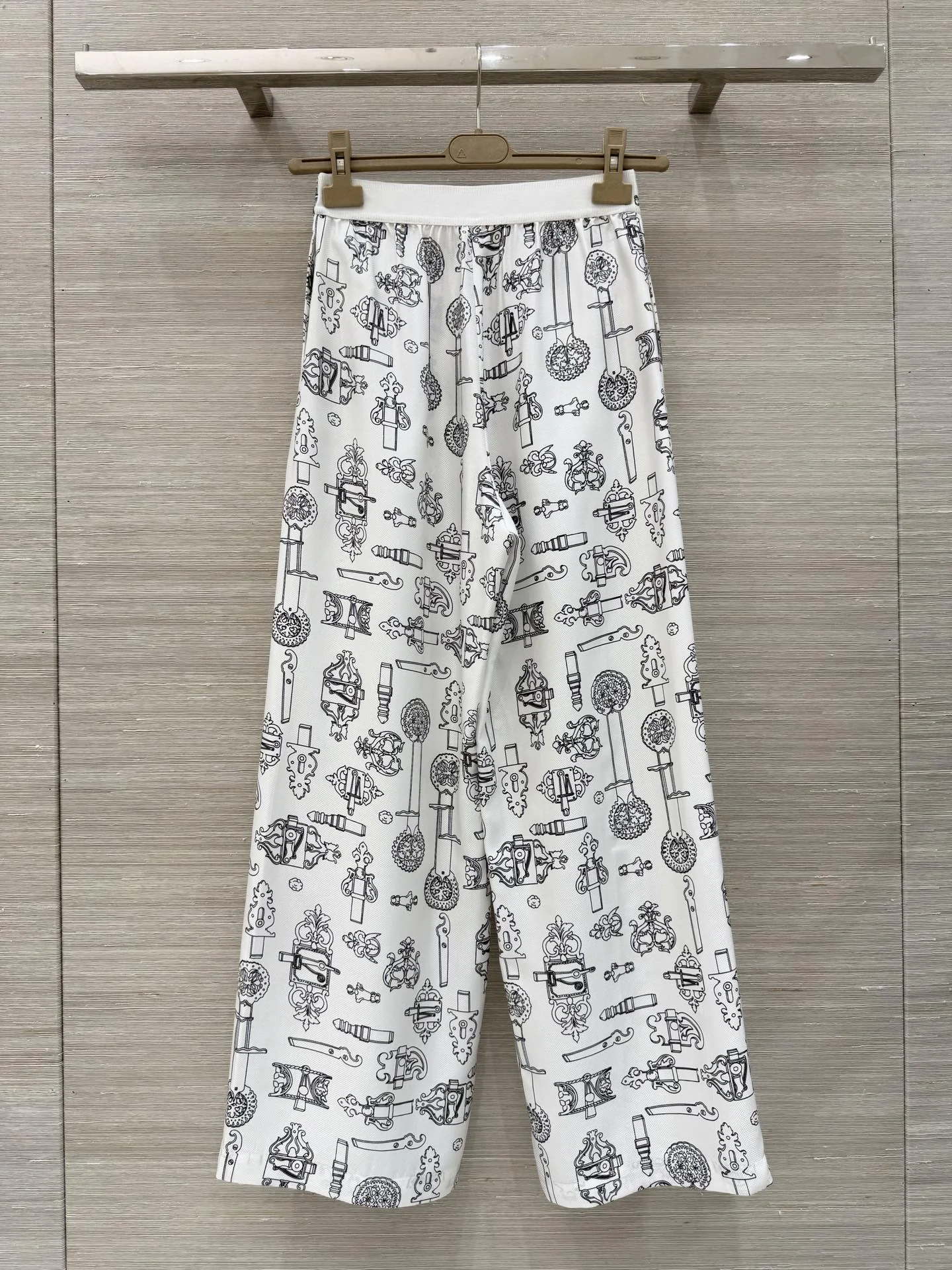 HERMES Trousers Silk S-M-L D25202608041121 - Image 9
