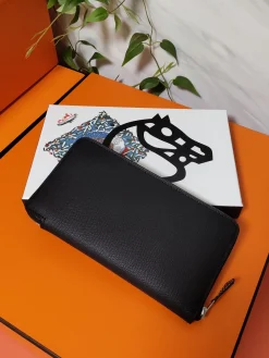 Alternative view of HERMES Wallet Bags Epsom Leather (Black) 20X11CM C80202608091007