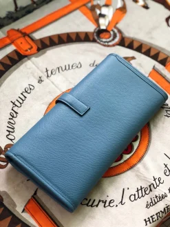Alternative view of HERMES Wallet Bags Epsom Leather (Blue) 29X0X0CM H00202608091135
