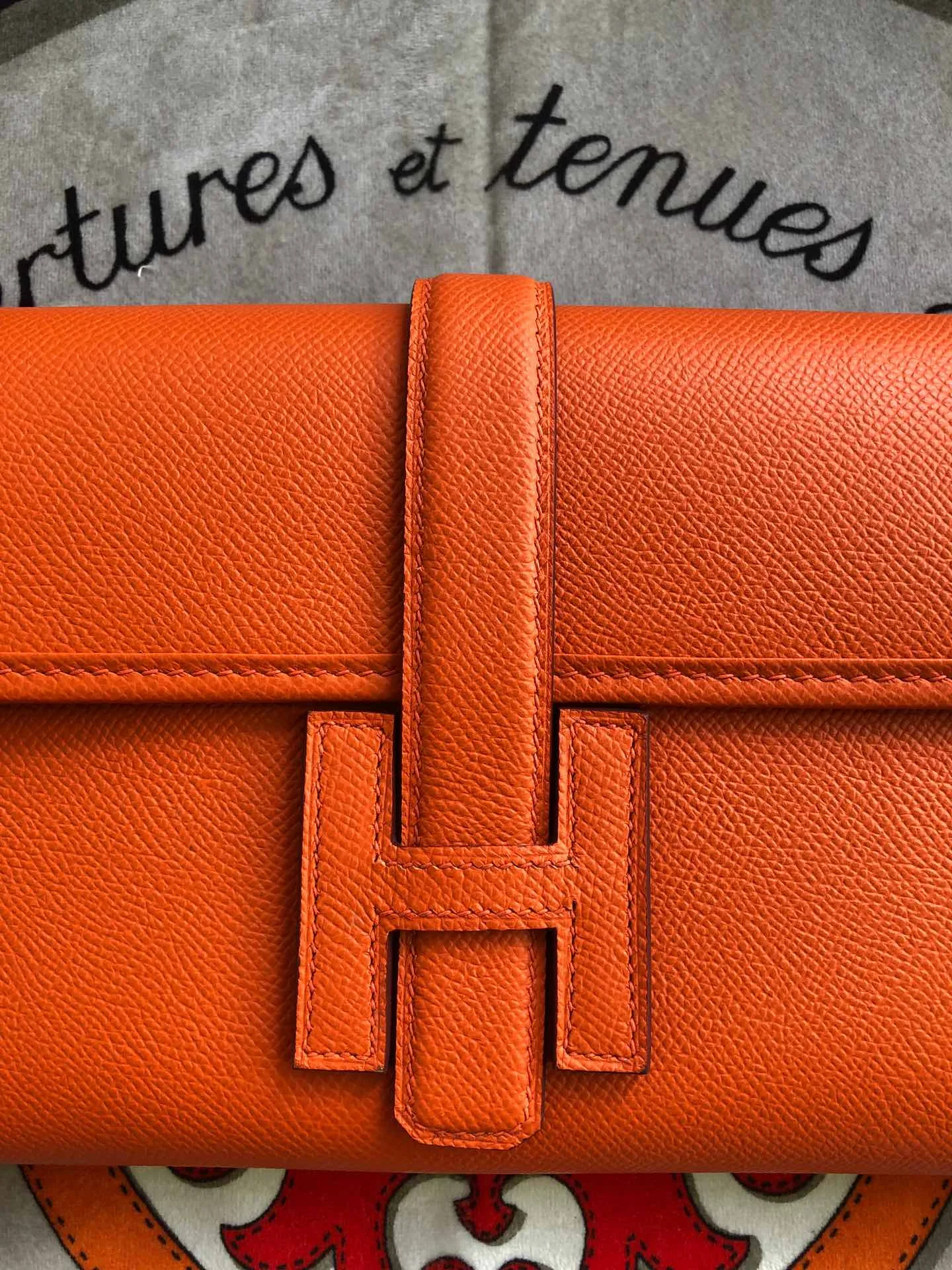 HERMES Wallet Bags Epsom Leather (Orange) 29X0X0CM H00202608091131 - Image 3