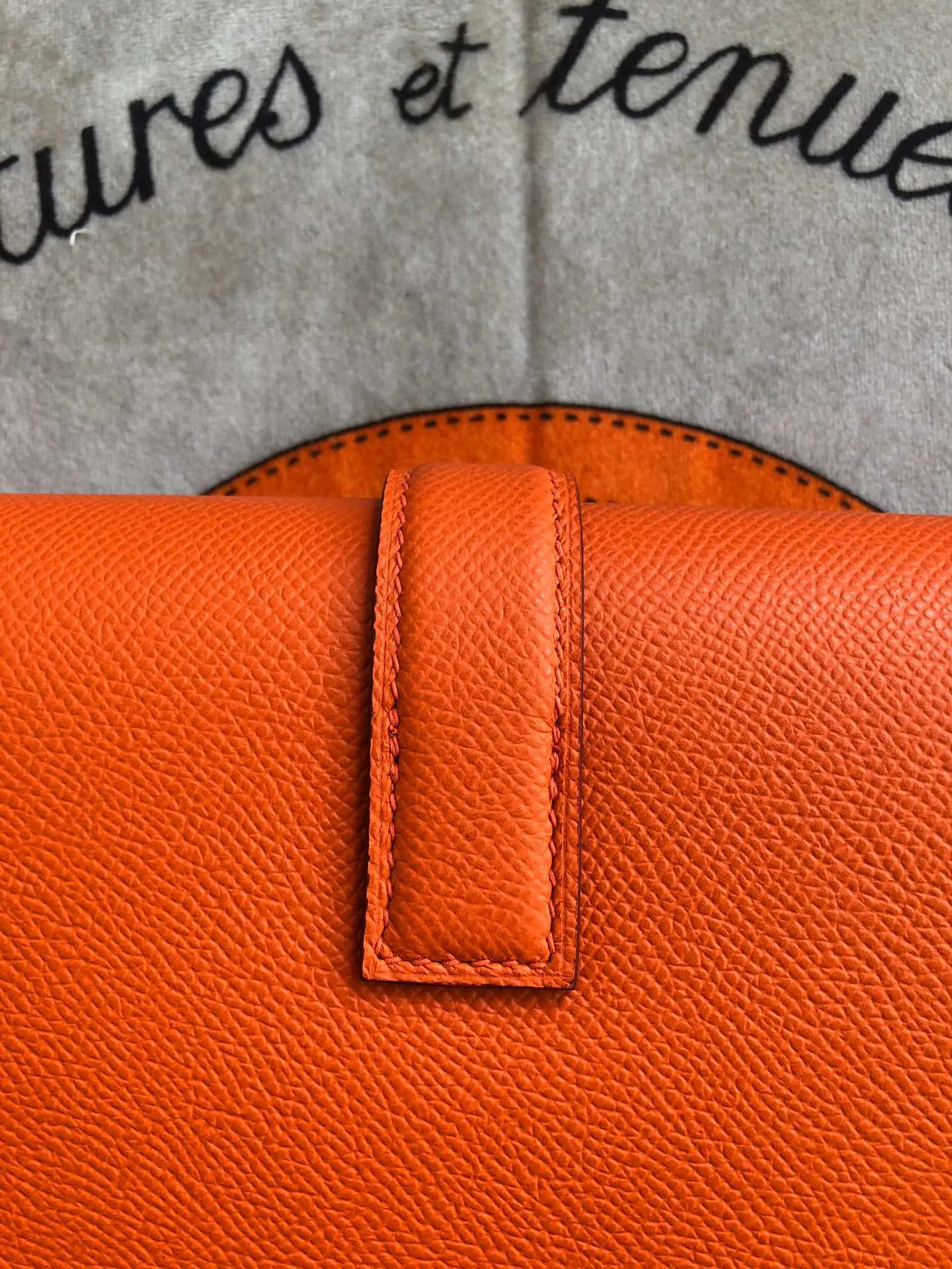 HERMES Wallet Bags Epsom Leather (Orange) 29X0X0CM H00202608091131 - Image 4