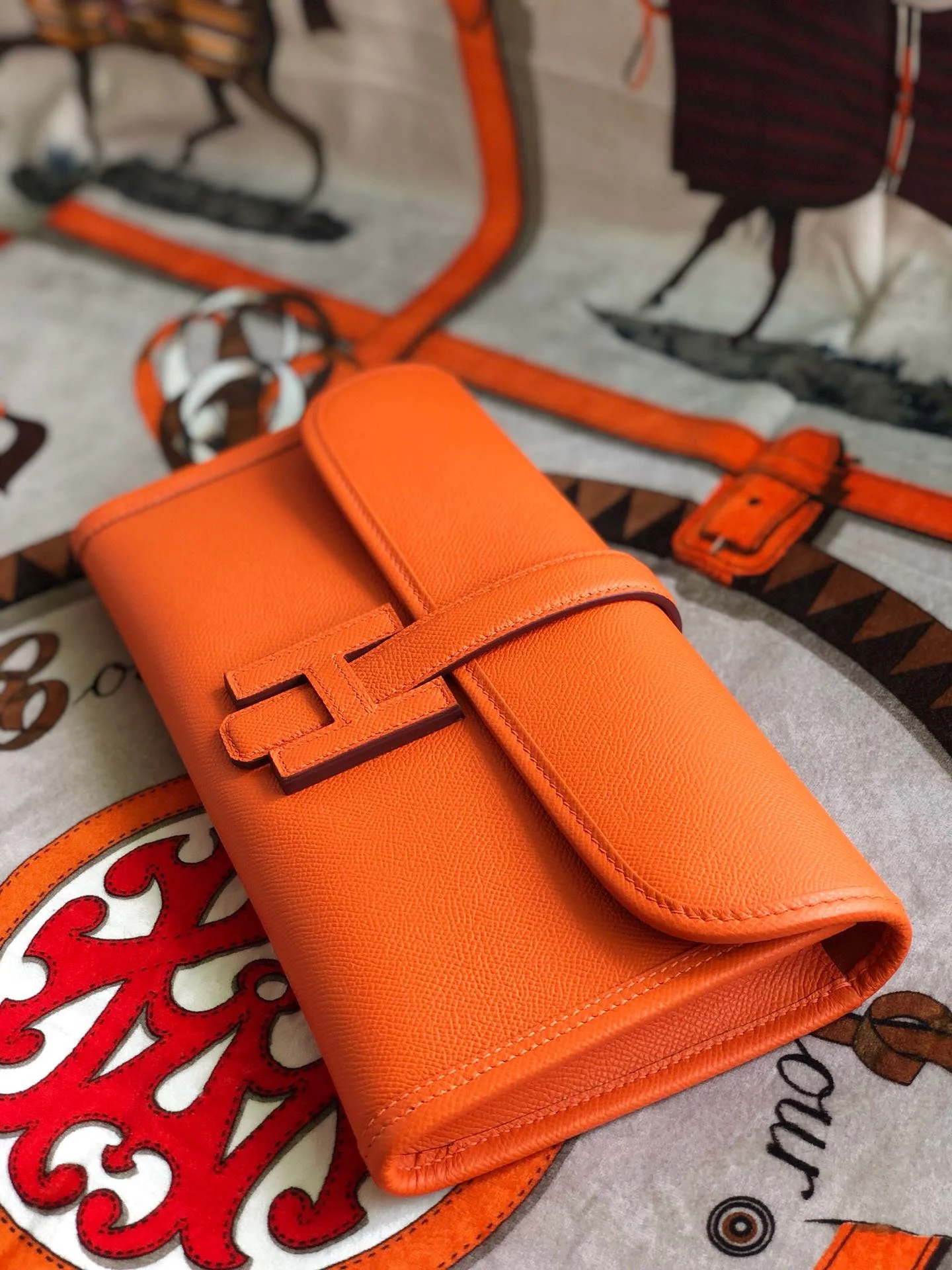 HERMES Wallet Bags Epsom Leather (Orange) 29X0X0CM H00202608091131 - Image 7