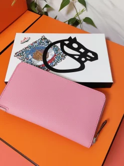 Alternative view of HERMES Wallet Bags Epsom Leather (Pink) 20X11CM C80202608091010