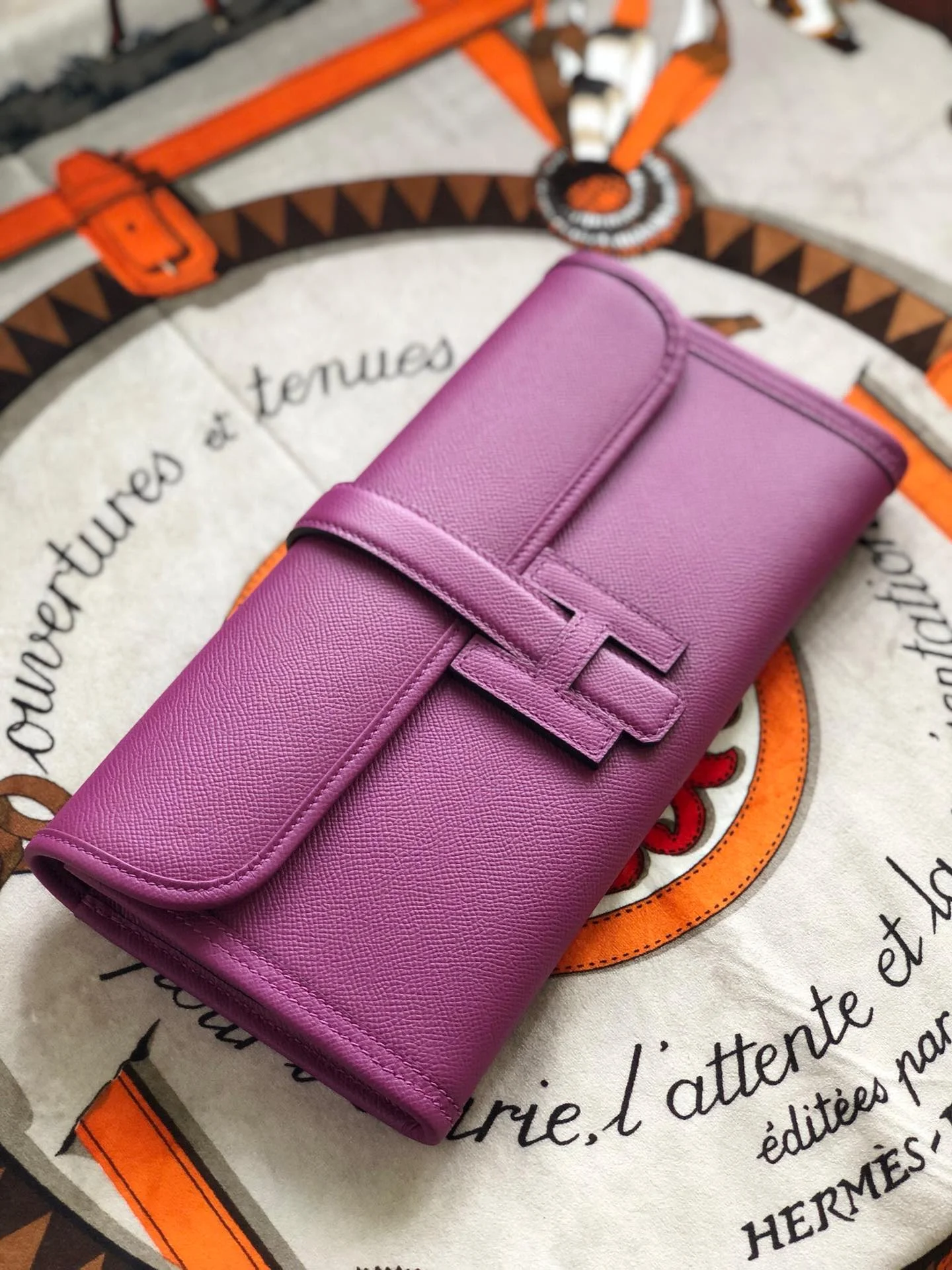 HERMES Wallet Bags Epsom Leather (Purple) 29X0X0CM H00202608091133