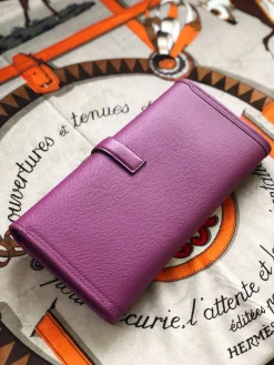 Alternative view of HERMES Wallet Bags Epsom Leather (Purple) 29X0X0CM H00202608091133