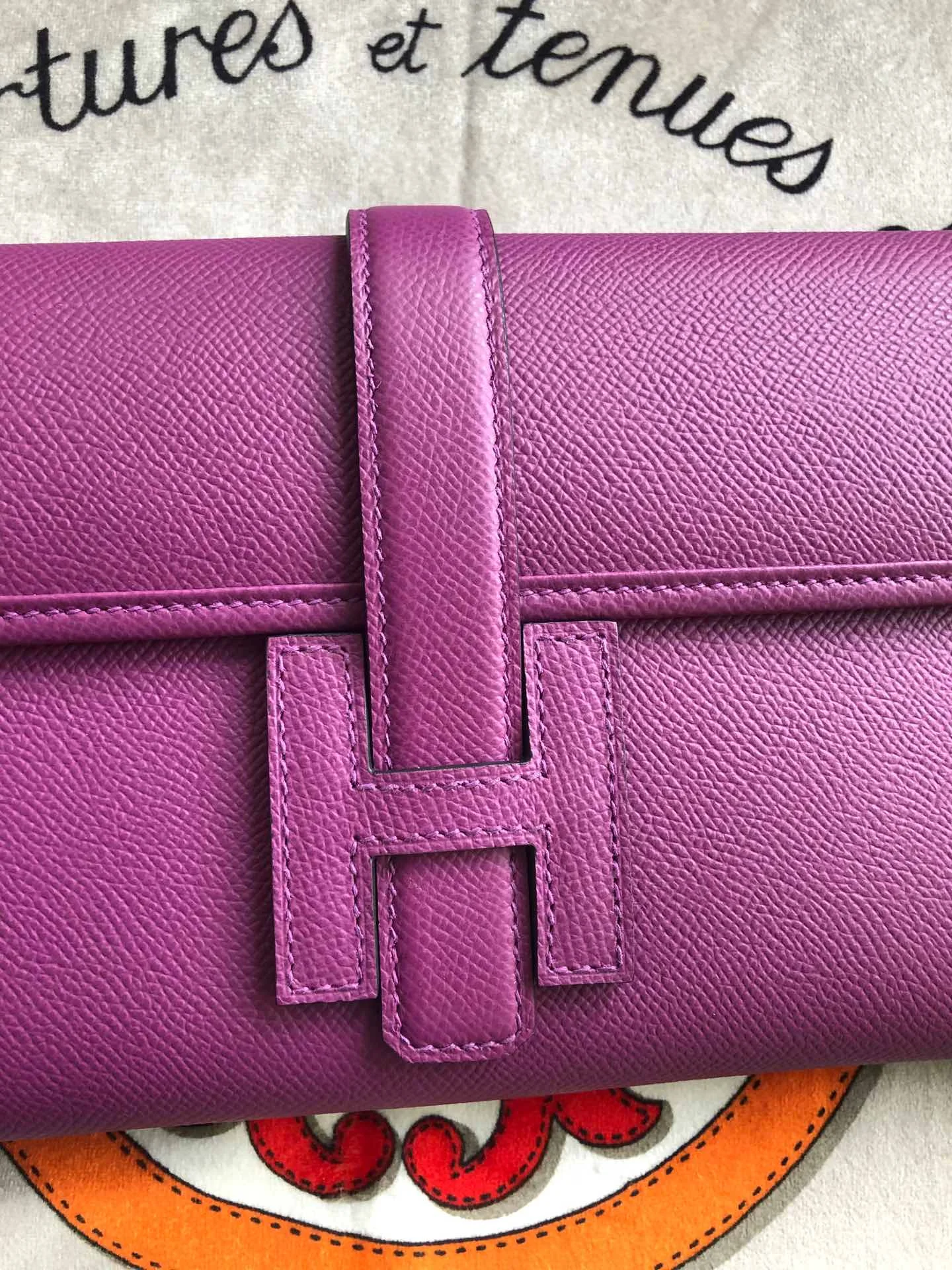 HERMES Wallet Bags Epsom Leather (Purple) 29X0X0CM H00202608091133 - Image 3
