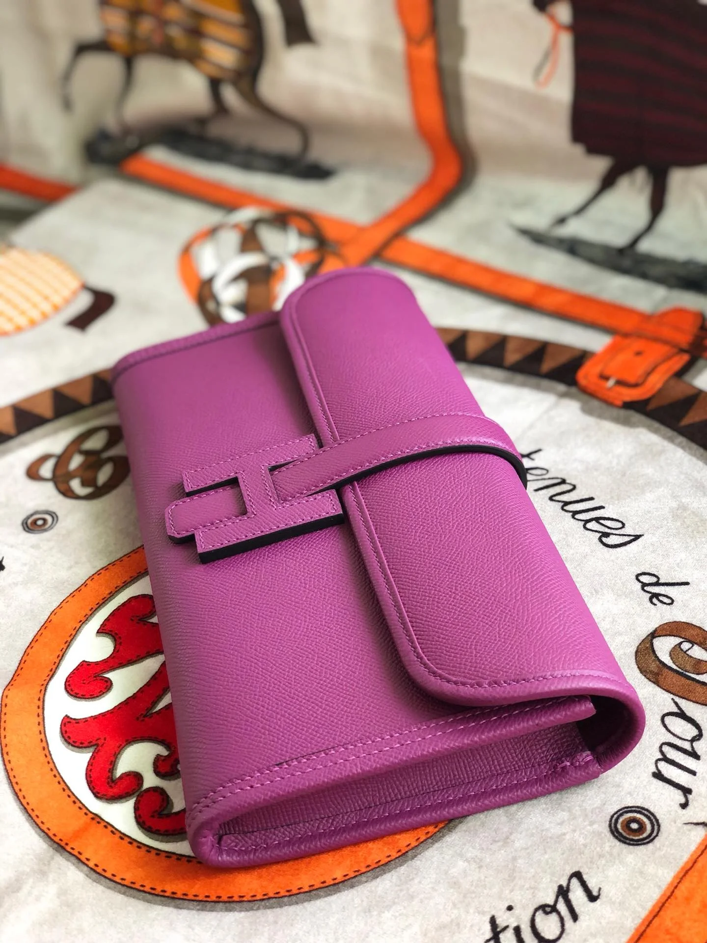 HERMES Wallet Bags Epsom Leather (Purple) 29X0X0CM H00202608091133 - Image 7