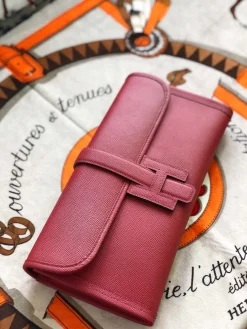 HERMES Wallet Bags Epsom Leather (Rose-Gold) One Size H00202608091137