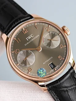 Alternative view of IWC Portugieser Automatic (Blue-Brown-Black-White Dial) 40mm A350202608050322