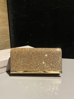 Alternative view of JIMMY CHOO Clutches Bags Crystal Leather (Gold) 22X12X3CM G20202608100231