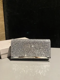 Alternative view of JIMMY CHOO Clutches Bags Crystal Leather (Silver) 22X12X3CM G20202608100230