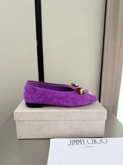 JIMMY CHOO Flats Suede Leather EU35-42 B90202608032761