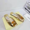 JIMMY CHOO Mules Metallic Patent Leather EU35-39 C00202608031637