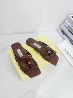 JIMMY CHOO Mules Suede Leather EU35-39 C00202608032496