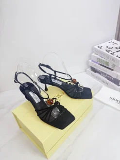 JIMMY CHOO Sandals Goatskin Leather EU35-39 C00202608032493