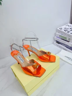 JIMMY CHOO Sandals Metallic Patent Leather EU35-39 C00202608031624