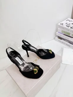 JIMMY CHOO Sandals Suede Leather EU35-39 B71202608032520