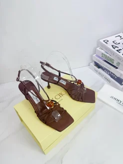 JIMMY CHOO Sandals Suede Leather EU35-39 C00202608032492