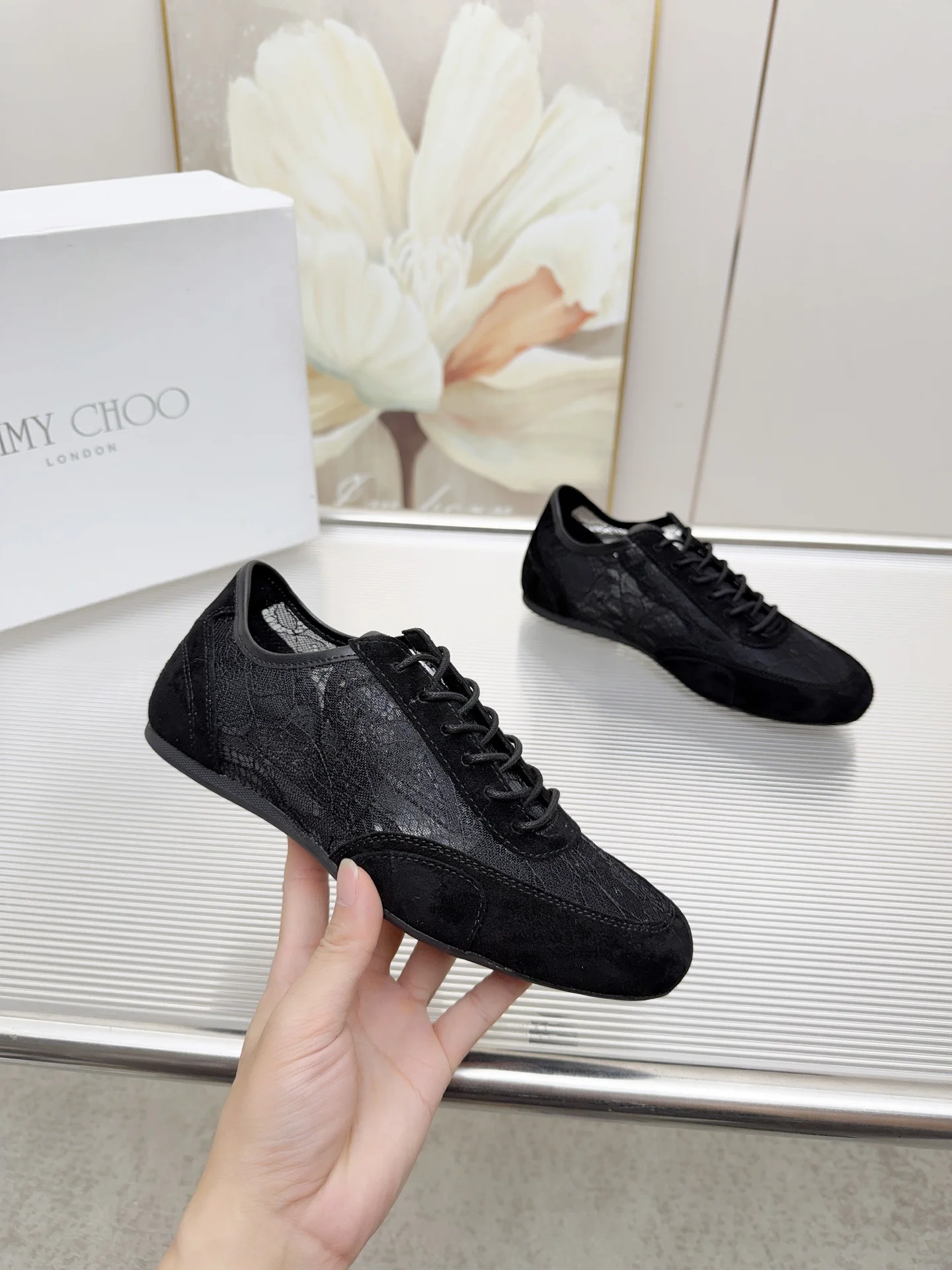 JIMMY CHOO Sneakers Leather & Suede EU35-41 B30202608031108 - Image 5